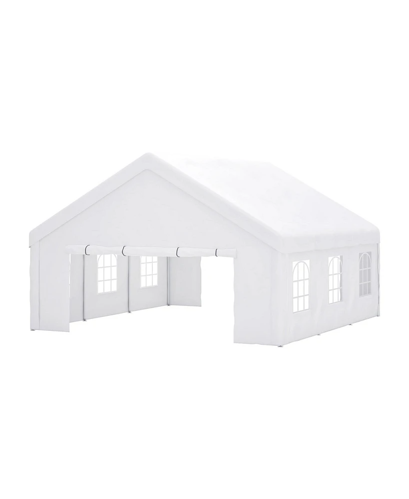 Mondawe 20x20FT Heavy Duty Party Tent - Waterproof Wedding Canopy with Removable Walls