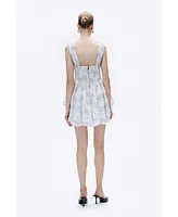 Nocturne Women's Corset Look Broderie Mini Dress