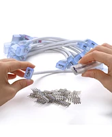 DELight Set of 10 Extension Cord Cable Wire for Rgb Led Neon Rope Light with Pin