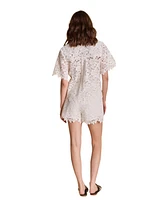 endless rose Women's Lace Collared Top