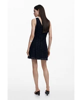 Desigual Women's Sleeveless lace dress