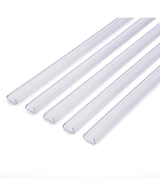 DELight 3.3" Plastic U Channel System 5PCS Del-M011M for 9/16"W Warm White Rope Light Models Del-D50W,Del-D100W,Del-D150W