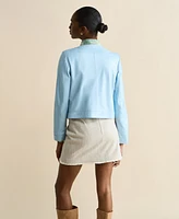 Furniq Uk Women's Leather Cropped Jacket, Created for Macy s