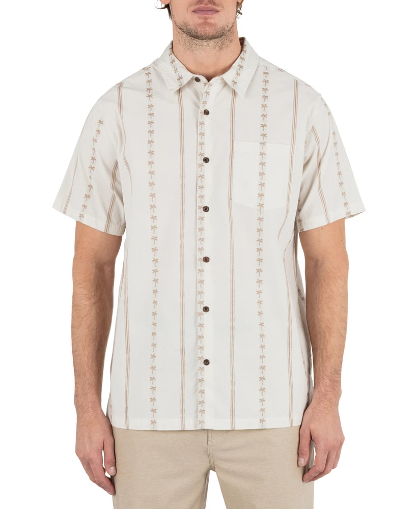 Hurley Men's Jacquard Rincon Short Sleeve Shirt