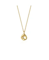 Spero London Dripping Molten Natural Textured Sterling Silver Authentic Pendant Necklace