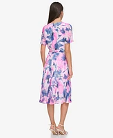 Dkny Women's Abstract-Print Midi Dress