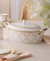 Noritake Trefolio Gold Covered Vegetable Bowl, 67 Oz.
