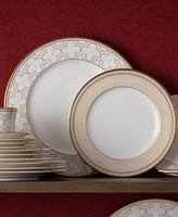 Noritake Trefolio Gold 12-Piece Dinnerware Set, Service for 4