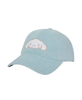 Cinnamoroll Embroidered Character Head Art Adult Blue Baseball Cap