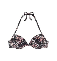 Lascana Women's Floral Push Up Bikini Swimsuit Top