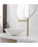 Greenspring Single Hole Handle Bathroom Vessel Sink Faucet With Supply Hose Black Gold
