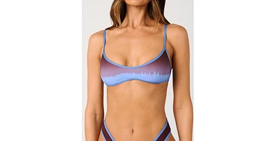 WeWoreWhat Women's Scoop Neck Tie Back Top