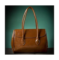 Women's The Large Medis Satchel Bag - Chocolate Brown