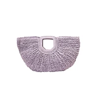 Women's The Sol-Straw Hand Bag - Lilac