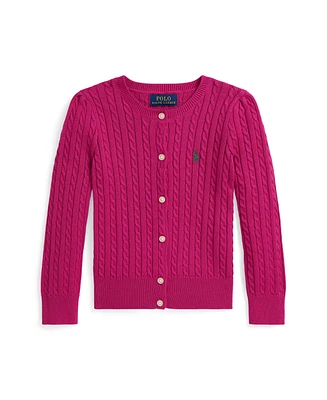 Polo Ralph Lauren Little Girls Mini Cable Cotton Cardigan Sweater
