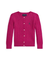 Polo Ralph Lauren Little Girls Mini Cable Cotton Cardigan Sweater
