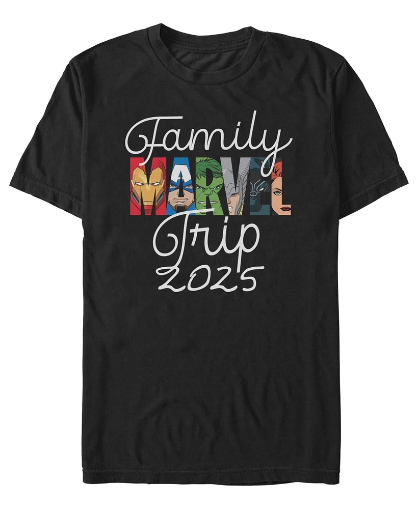 Marvel Avengers Men's Family Trip Short Sleeve T-Shirt