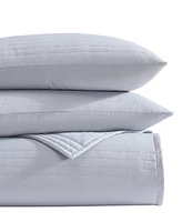 Vera Wang Seersucker Stripe 3-Pc. Quilt Set