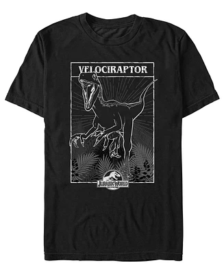 Fifth Sun Men's Velociraptor Tarot Short Sleeve T-Shirt