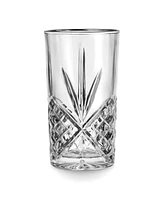 Godinger Dublin Platinum Highball Glasses, Set of 4