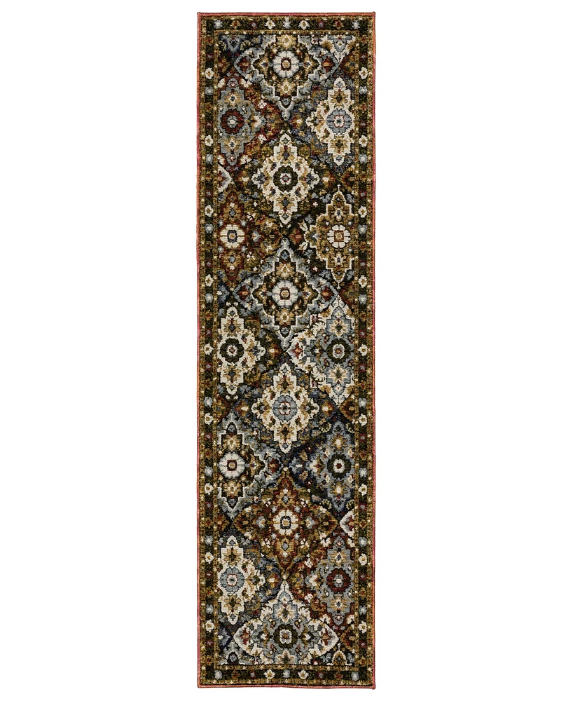 Oriental Weavers Andorra 2408A 2'3"x8' Runner Area Rug