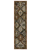 Oriental Weavers Andorra 2408A 2'3"x8' Runner Area Rug