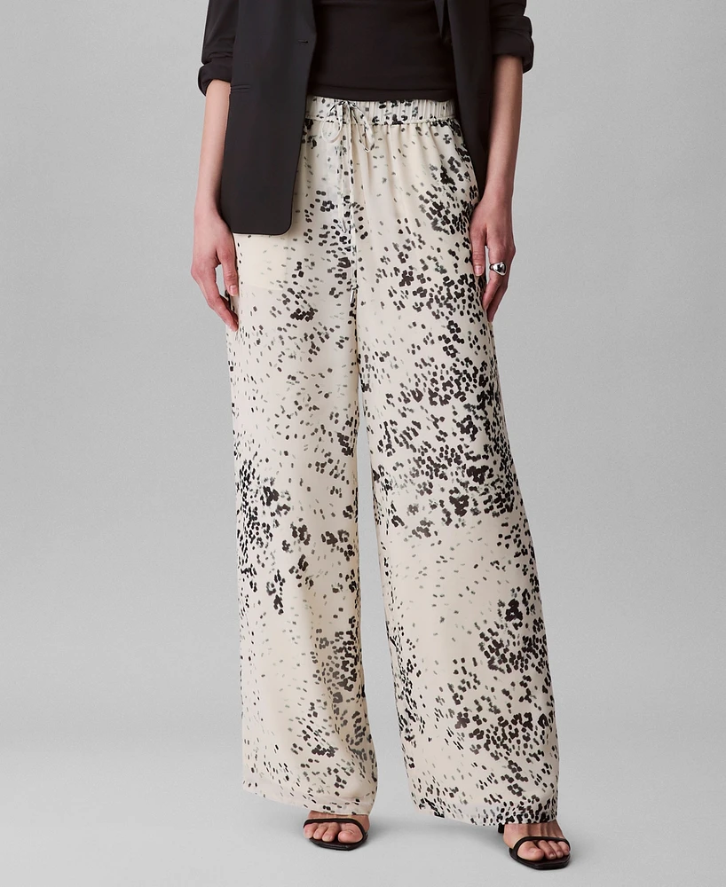 Calvin Klein Women's Printed Pull-On Pants