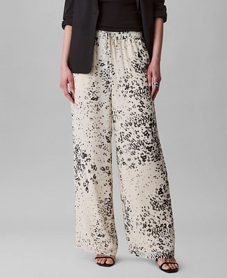 Calvin Klein Women's Printed Pull-On Pants