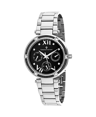 Christian Van Sant Women's Sienna Black Dial Watch - CV1820