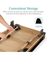 Best Choice Products 40in Tabletop Billiard Table, Pool Game Table w/ 2 Cue Sticks, Ball Set, Storage Bag