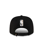 New Era Men's White/Black Oklahoma City Thunder 2025 Nba Finals Champions Parade 9SEVENTY Stretch-Snap Adjustable Hat