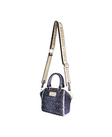 True Religion Frayed Denim Mini Satchel
