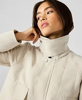 Steve Madden Women's Justina Contrast-Collar Jacket