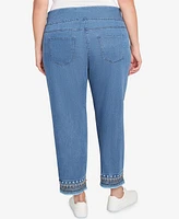 Ruby Rd. Plus Soft Beaded Embroidery Jeans