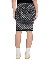 Guess Women's Lise 4G-Logo Pull-On Sweater Skirt