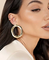 Ettika Open Circle Statement Earrings
