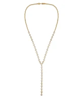 Vince Camuto Gold Tone Cascading Cubic Zirconia Y-Drop Necklace