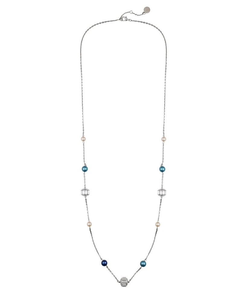 Vince Camuto Multi-Color Cultivated Pearl Bead Long Necklace