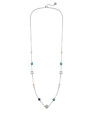Vince Camuto Multi-Color Cultivated Pearl Bead Long Necklace