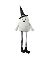 Glitzhome 65.25" Halloween Oversized Lighted Fabric Ghost Shelf Sitter