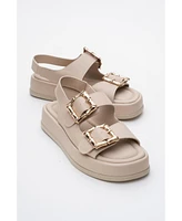 Prologue Shoes Slope Double Strap Sandal (Women)