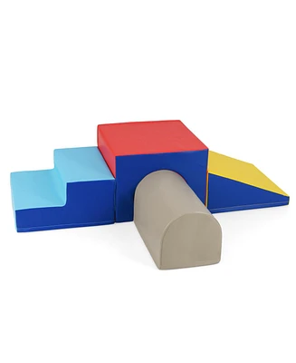 Slickblue Kids Climb and Crawl Foam Play Set Soft Blocks for Indoor Play