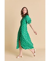 English Factory Women's Heart Printed Midi Dress