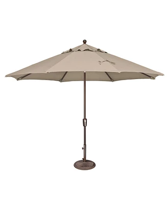 Mondawe 11FT Solefin Octagon Patio Umbrella with Push-Button Tilt