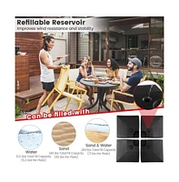 4-Piece 20L Cantilever Offset Patio Umbrella Base