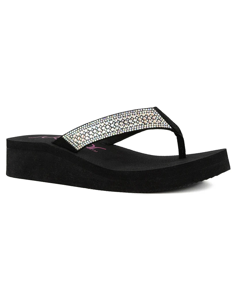 Sugar Women's Brad Embellished Wedge Sandals