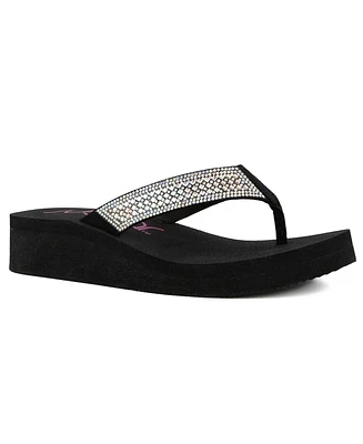 Sugar Women's Brad Embellished Wedge Sandals