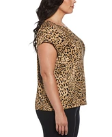 Ella Rafaella Plus Rivet Detail Sleeveless Top
