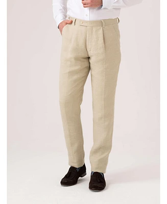 Koy Clothing Men's Linen Wool Silk Blend Trousers