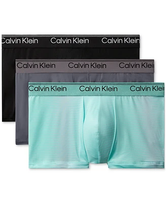 Calvin Klein Men's 3-Pack Microfiber Stretch Low-Rise Trunk Underwear